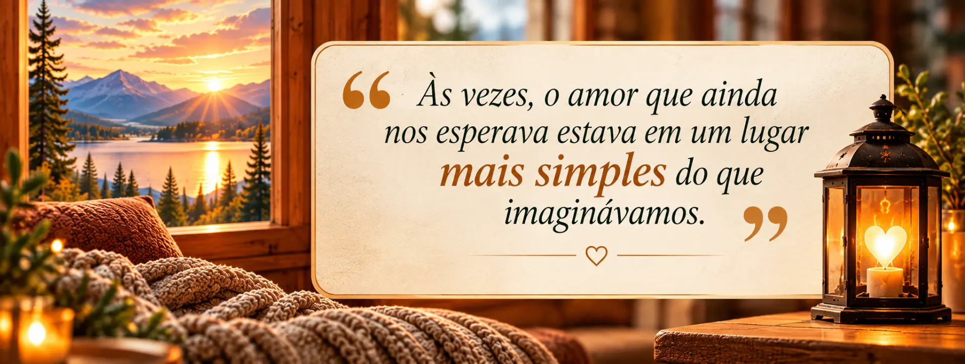 Às vezes, o amor que ainda nos esperava estava em um lugar mais simples do que imaginávamos
